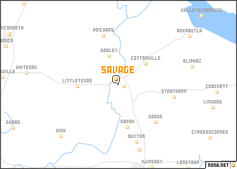 map of Savage