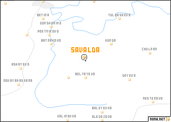 map of Savalda