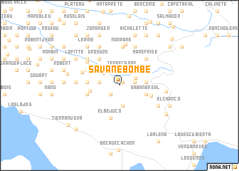 map of Savane Bombe