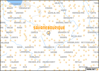map of Savane Bourique