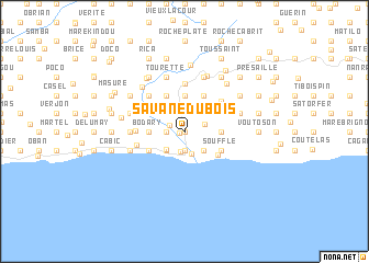 map of Savane Dubois