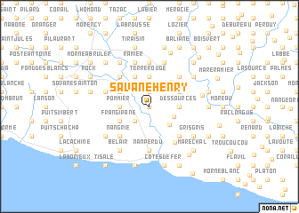 map of Savane Henry