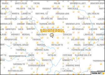 map of Savane Paul