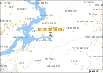 map of Savannah Bay