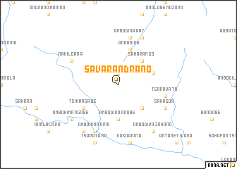 map of Savarandrano