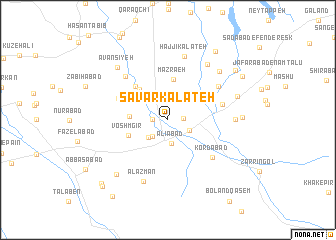 map of Sāvar Kalāteh