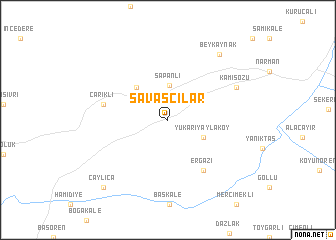 map of Savaşçılar