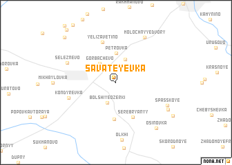 map of Savateyevka