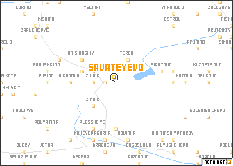 map of Savateyevo