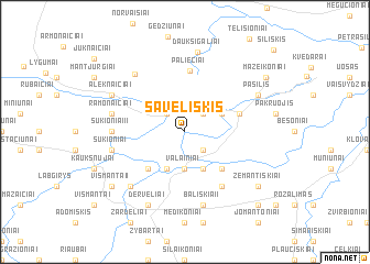 map of Savėliškis