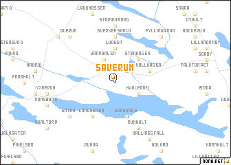 map of Säverum