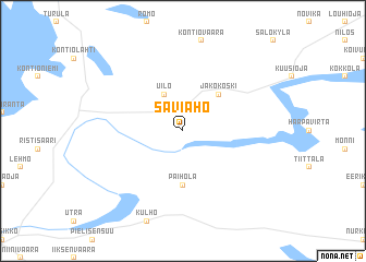 map of Saviaho