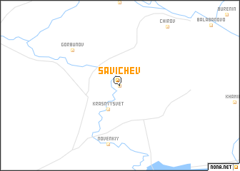 map of Savichev