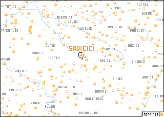 map of Savičići