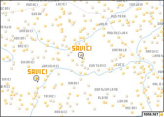 map of Savići