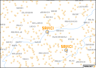 map of Savići