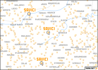 map of Savići