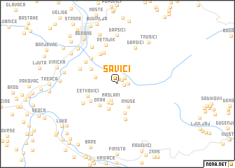 map of Savići
