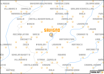 map of Savigno