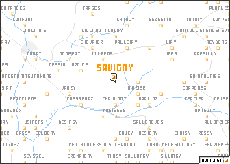 map of Savigny