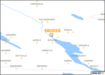 map of Savikko