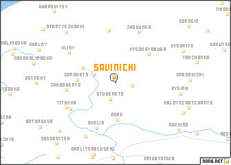 map of Savinichi