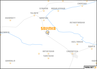 map of Savinka