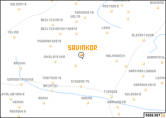 map of Savin Kor\