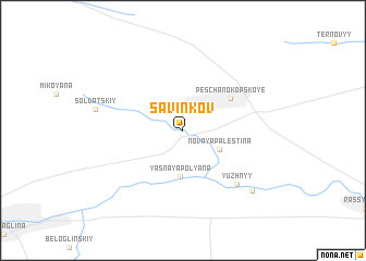 map of Savinkov