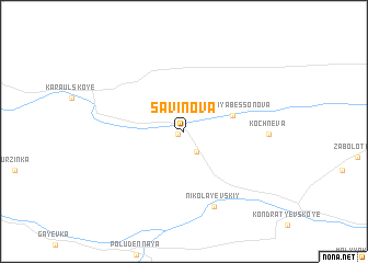 map of Savinova