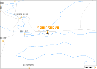 map of Savinskaya