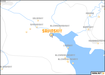 map of Savinskiy