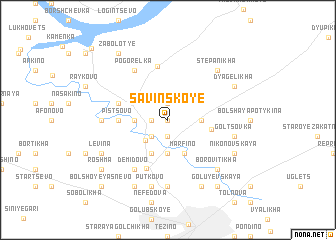 map of Savinskoye
