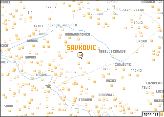 map of Savković
