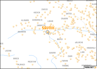 map of Savnik