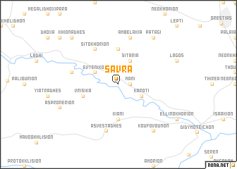 map of Sávra