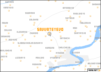 map of Savvateyevo
