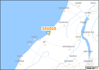 map of Sawada