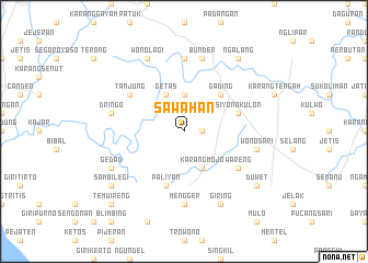 map of Sawahan
