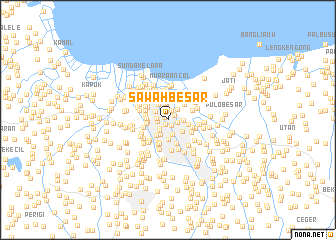 map of Sawahbesar