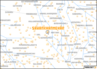 map of Sāwan Khān Mehar