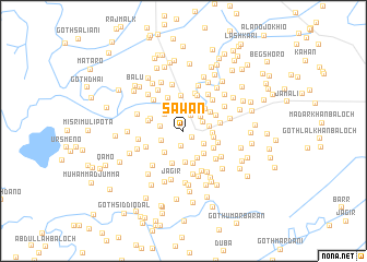 map of Sāwan
