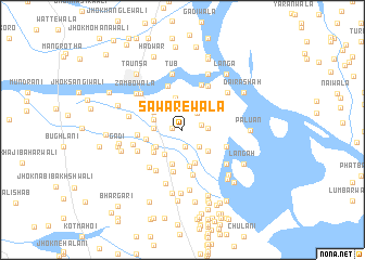 map of Sawarewāla