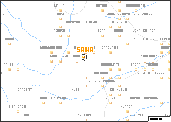 map of Sawa