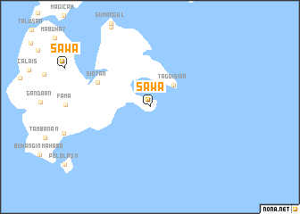 map of Sawa