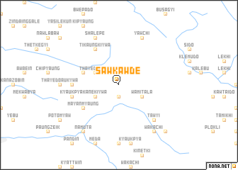map of Sawkawde