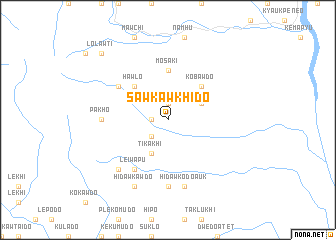 map of Sawkawkhido