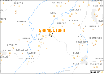map of Sawmill Town