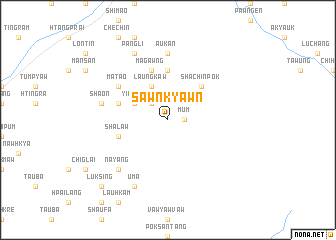 map of Sawnkyawn