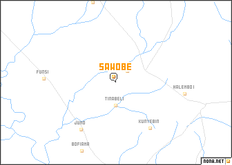 map of Sawobe